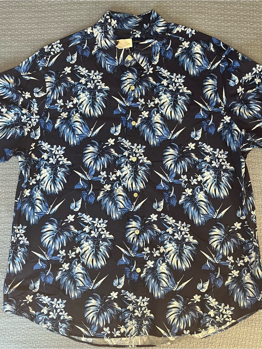 Polo Ralph Lauren Hawaiian Camp Shirt Blue - Size XL *NEW*